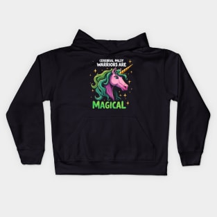 Cerebral Palsy Warriors Unicorn Magical Empowering Kids Hoodie